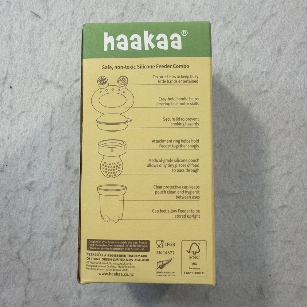 Haakaa Silicone Freeze-N-Feed Mini Combo BPA Free - Lavender 4 Months+ New